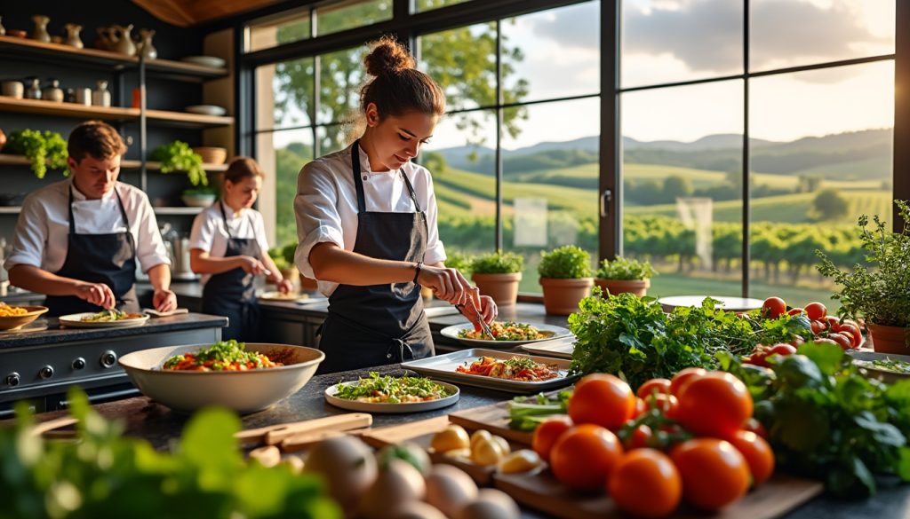 découvrez comment les écoles hôtelières mettent en valeur le terroir local à travers leur enseignement, en formant les futurs chefs à l’excellence culinaire et à la promotion des produits régionaux.