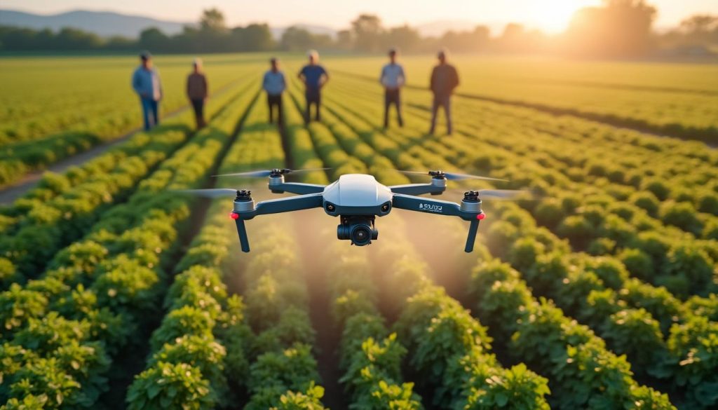 découvrez comment les drones agricoles peuvent optimiser la production et offrir un retour sur investissement intéressant pour les producteurs locaux.