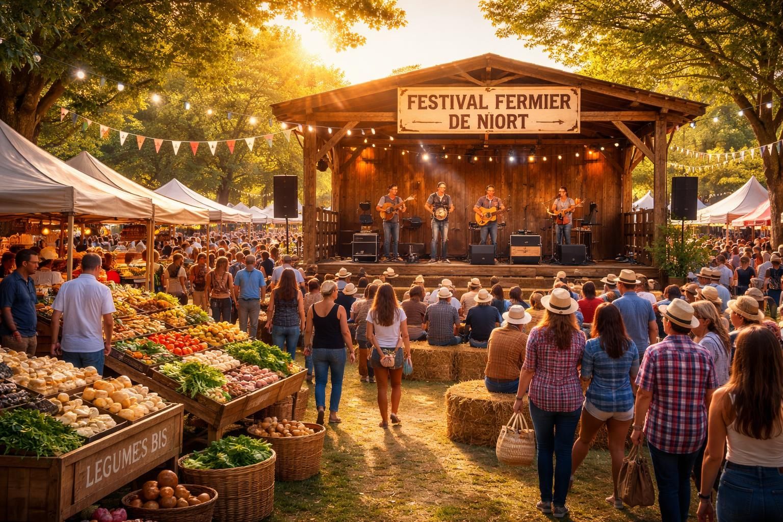 découvrez les festivals fermiers à niort avec des concerts country envoûtants et des scènes authentiques mettant à l'honneur le terroir local. une expérience festive et conviviale à ne pas manquer !