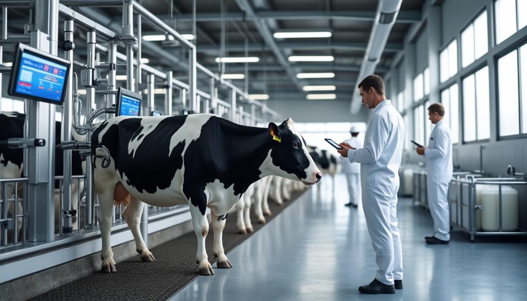 découvrez comment les robots de traite révolutionnent le quotidien des éleveurs en automatisant le processus, améliorant le bien-être animal et optimisant la production laitière.