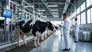 découvrez comment les robots de traite révolutionnent le quotidien des éleveurs en automatisant le processus, améliorant le bien-être animal et optimisant la production laitière.