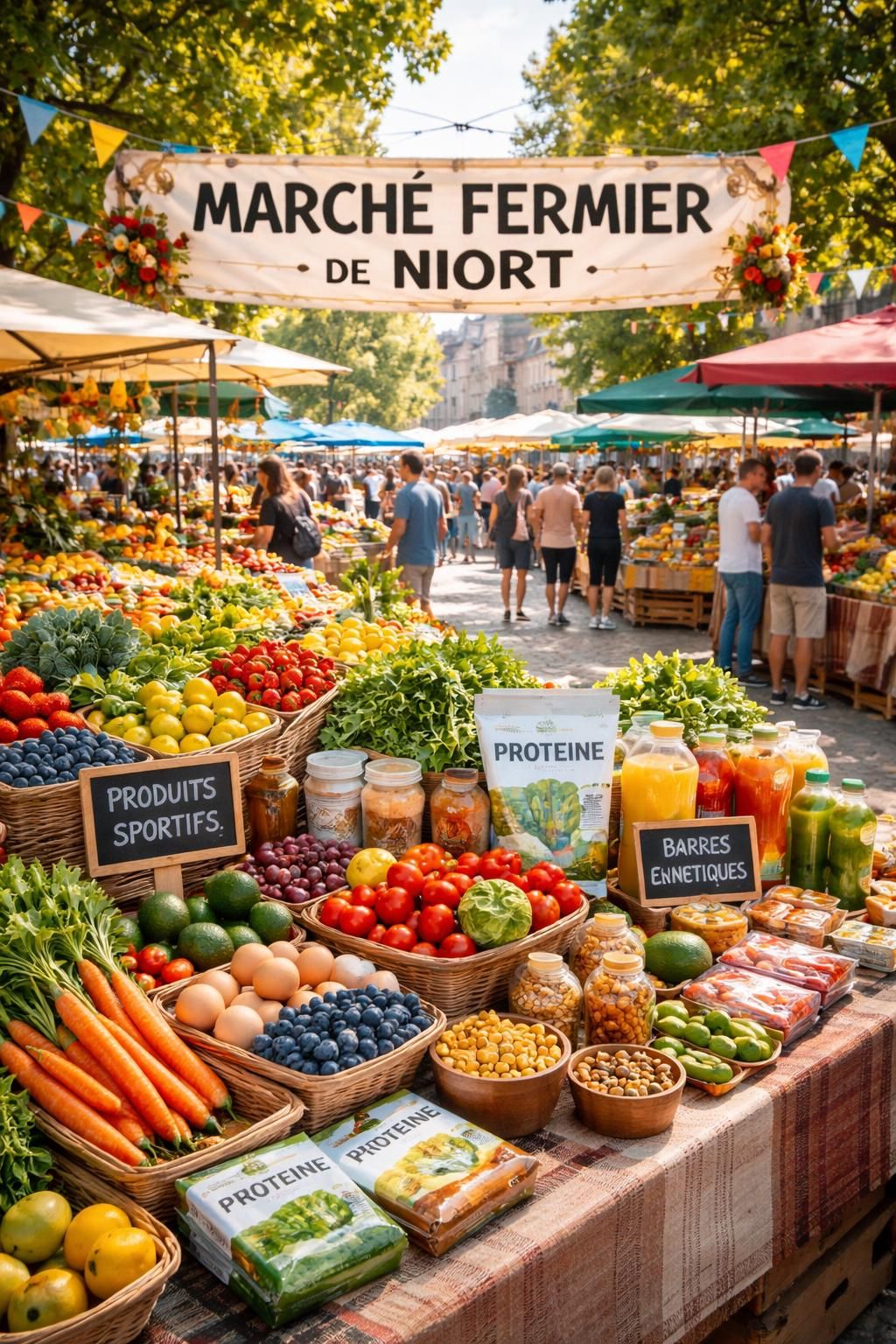 découvrez le marché fermier de niort, votre source de produits locaux frais et naturels pour une nutrition sportive optimale et un mode de vie sain.