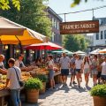 découvrez comment les marchés fermiers stimulent l'économie locale et dynamisent les villes moyennes en favorisant le commerce de proximité et le développement durable.
