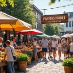 découvrez comment les marchés fermiers stimulent l'économie locale et dynamisent les villes moyennes en favorisant le commerce de proximité et le développement durable.